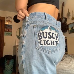 Hand painted jeans